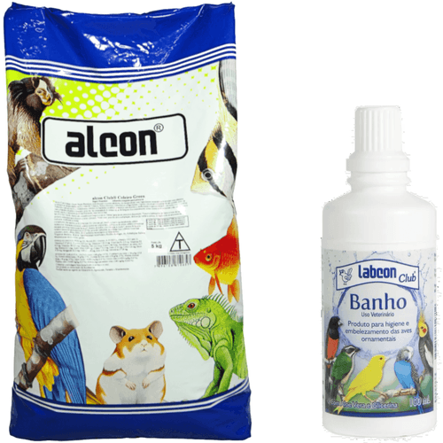 Alcon Club Coleiro 5kg + Alcon Labcon Club Banho P/ Higiene E Embelezamento Das Aves Ornamentais 100 Alcon Club Coleiro 5kg + Alcon Labcon Club Banho P/ Higiene E Embelezamento Das Aves Ornamentais 100